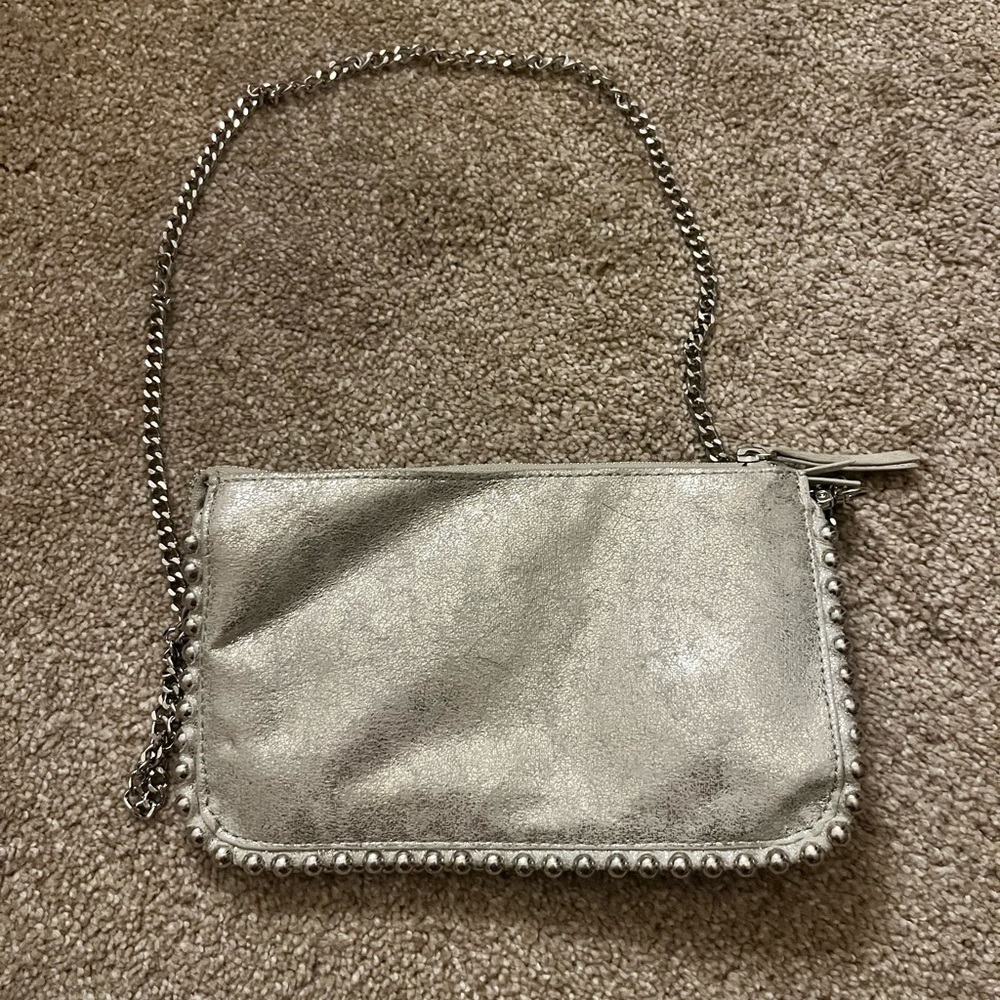 Zara silver purse!
